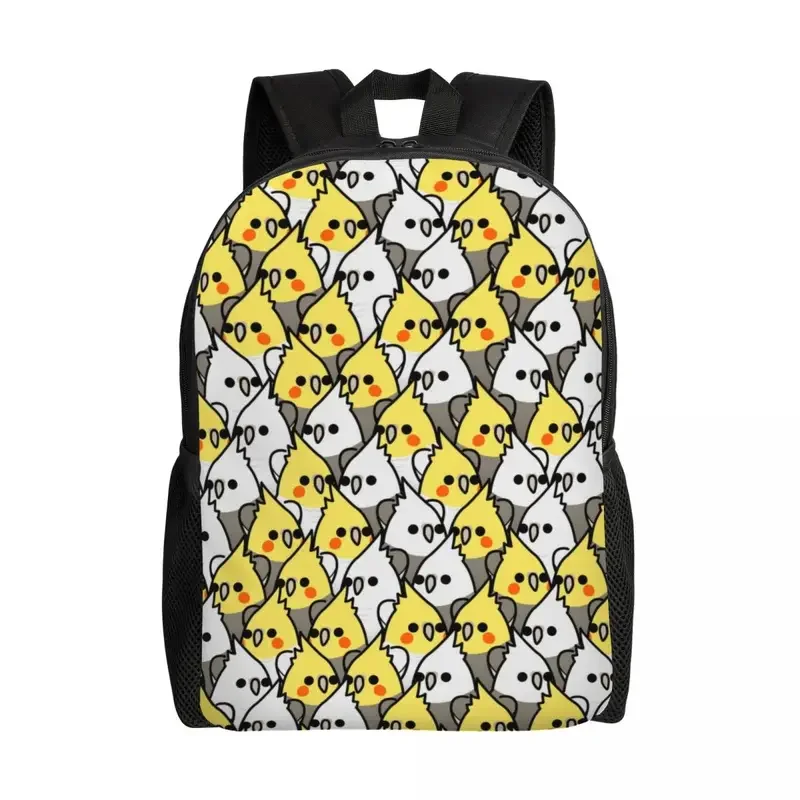 Parrot Birds Cockatiel Squad Backpack for Women Men Water Resistant College School Animal Bag Printing Bookbag