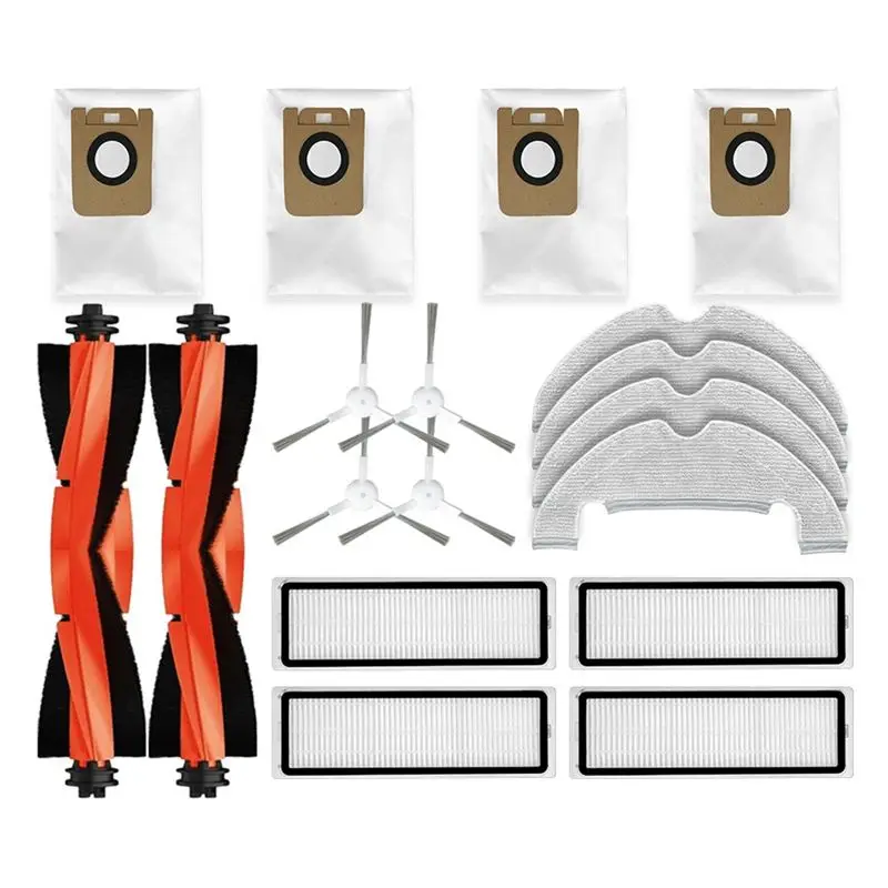 

Аксессуары для роботов-пылесосов Dreame Bot D10 Plus, Z10 Pro, L10 Plus: основная и боковые щетки, HEPA-фильтр, салфетка для влажной уборки