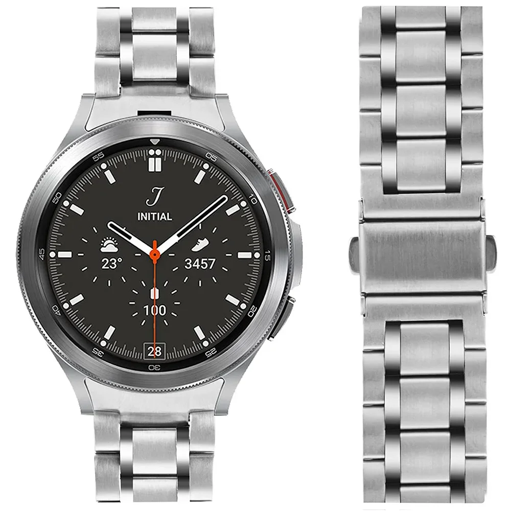 No Gaps Quick Fit Stainless Steel Strap For Samsung Galaxy Watch 6 Classic 43mm 47mm 40mm 44mm Band For Watch 5Pro 45mm Bracelet