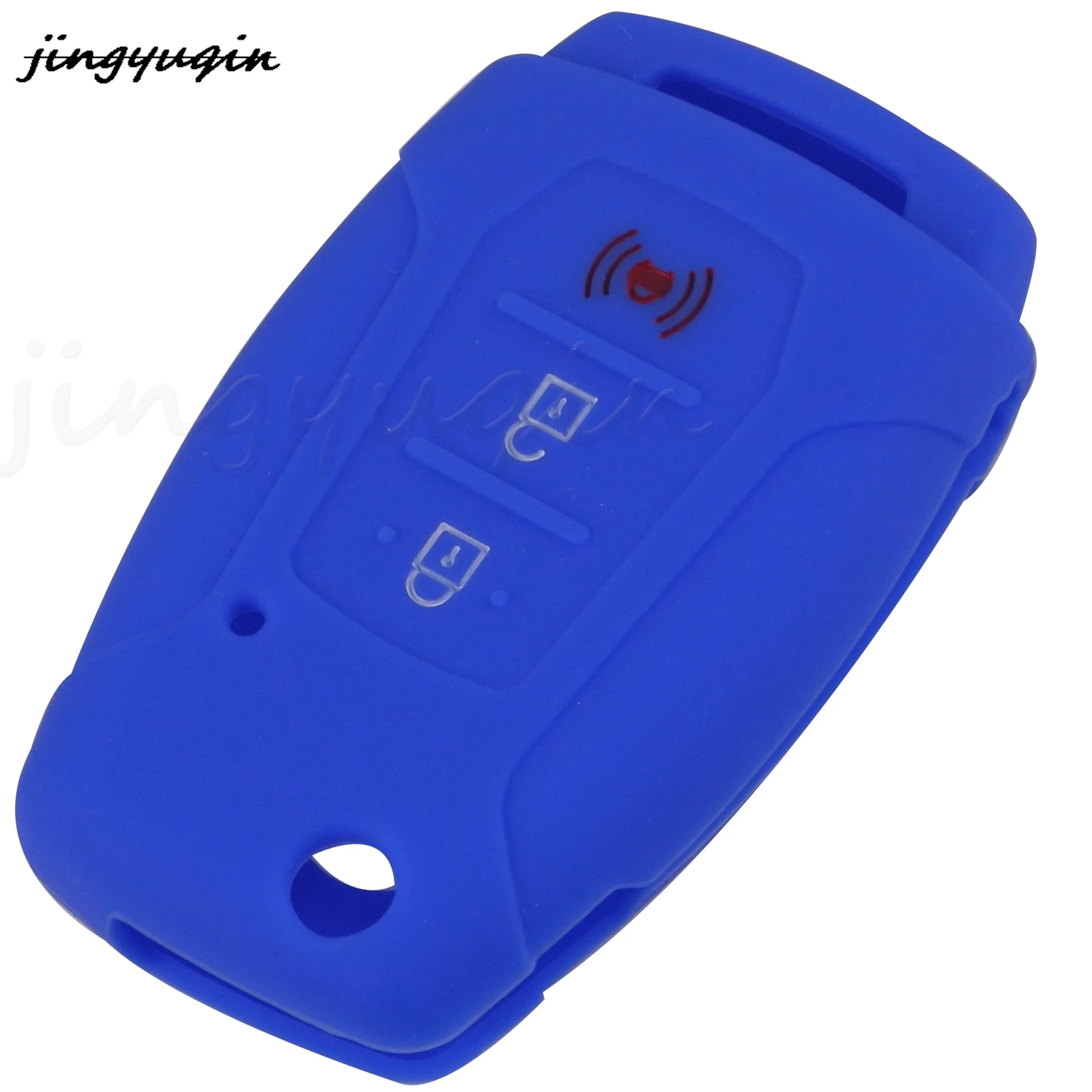 jingyuqin 3 Buttons Key Case Silicone Protect Shell For Ssangyong Rexton Korando Tivoli Car Styling