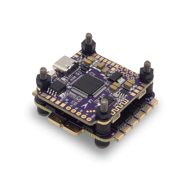 Flycolor X-TOWER 2 F7 60A 4 in 1 ESC Flying Tower/Stack  FPV Bluetooth to Adjust Parameters LED Flight Control