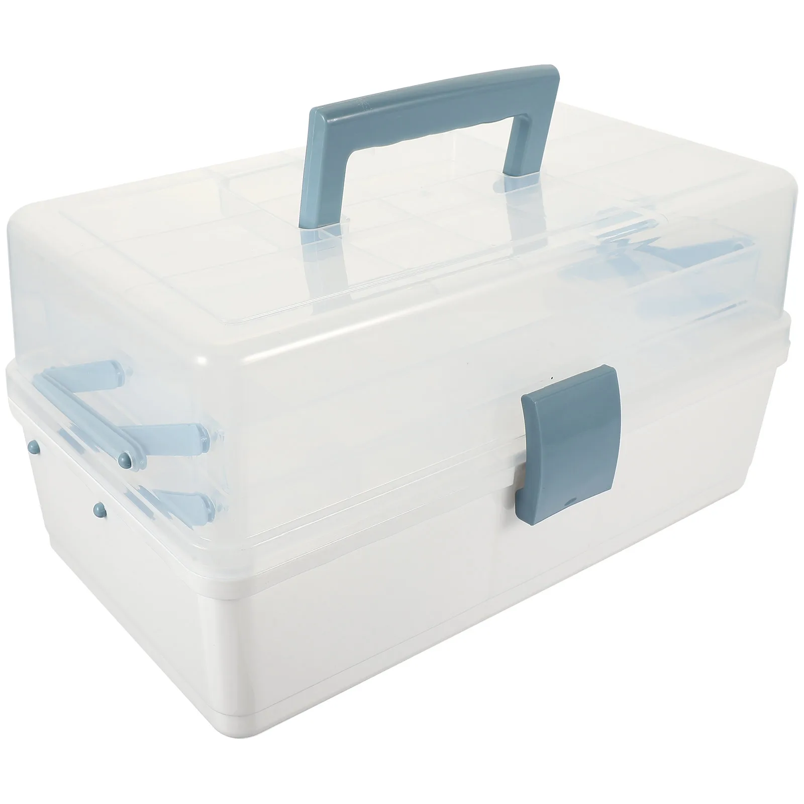 

Hair Accessories ganizer Women Headdress Container Desktop Cosmetics Storage Plastic Case Bobby Pins Holder Multi Function Clear