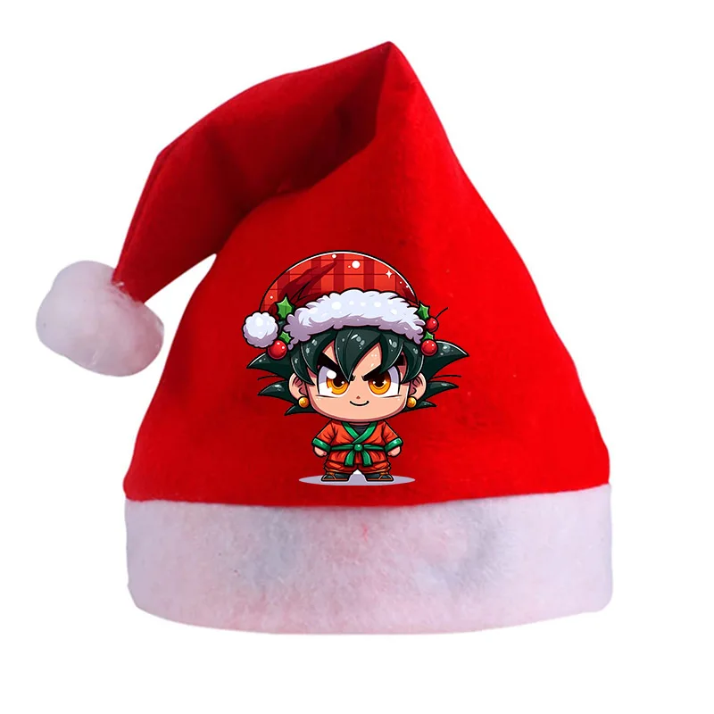 Dragon Ball Kerstmuts Volwassenen Kinderen Cosplay Rode Kerstman Hoeden Cartoon Anime Hoofddeksels Cap Party Decoraties Kerstcadeaus