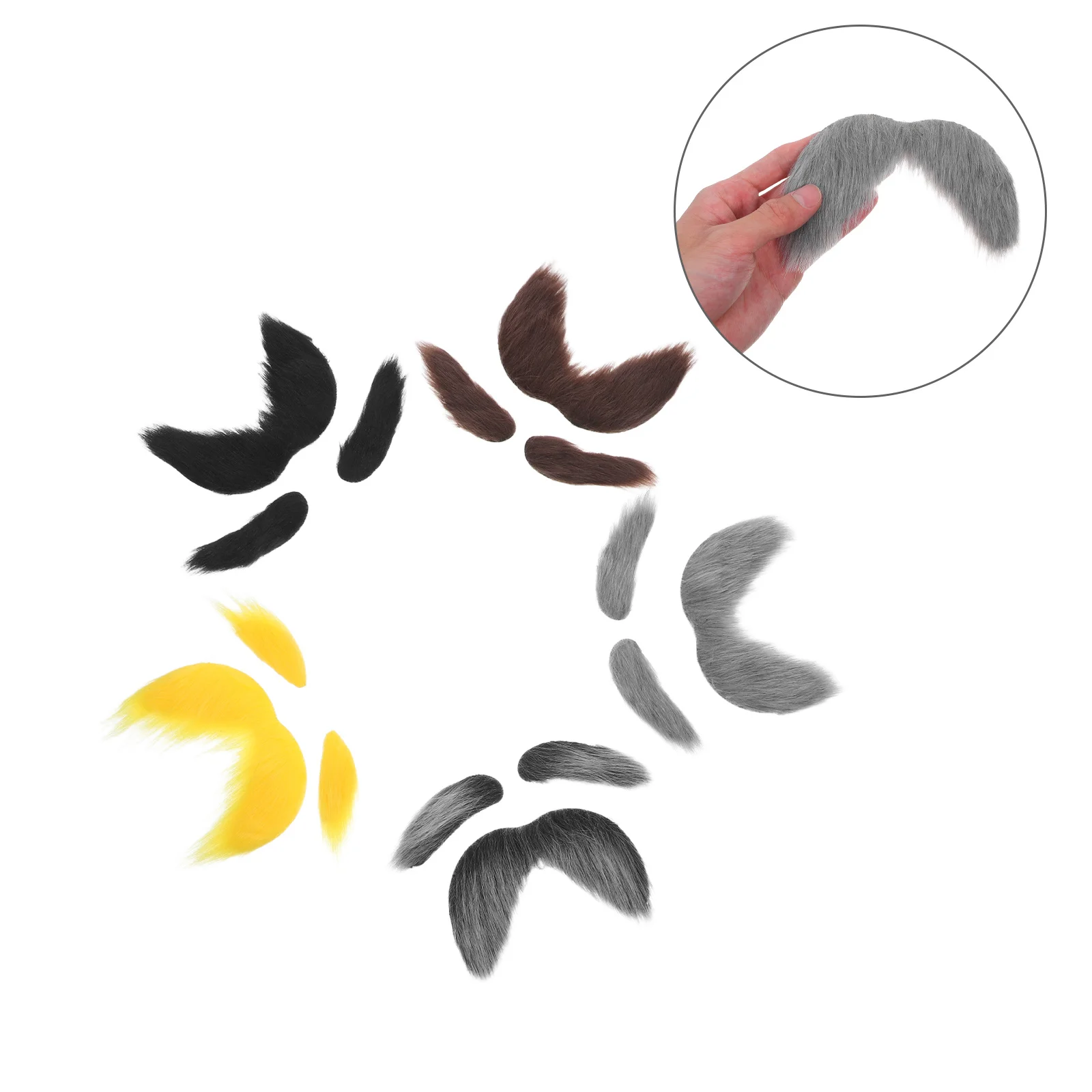 5 مجموعات وهمية اللحية الحاجب هالوين الرجل العجوز زي الدعامة واقعية الجد تأثيري اكسسوارات الرجل العجوز زي الدعامة