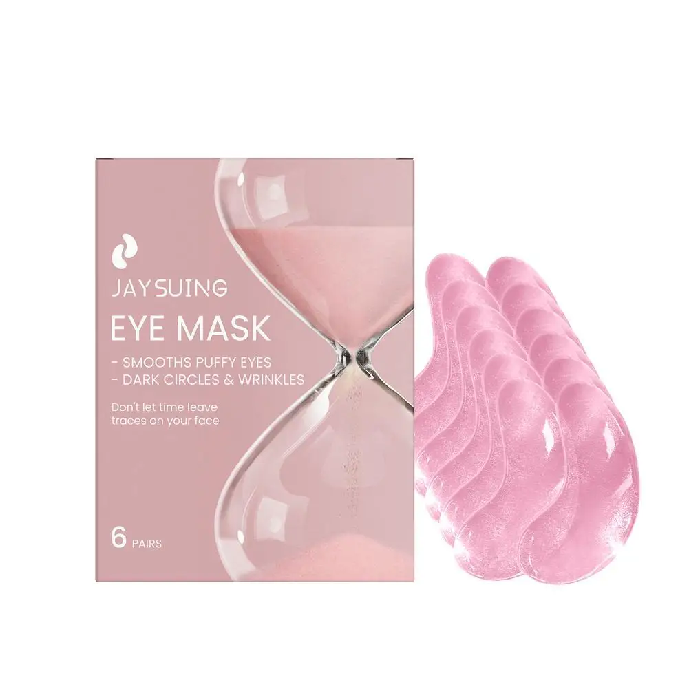 

6pairs Hyaluronic Acid Repair Eye Patches Remove Dark Circles Moisturizing Eye Mask Crystal Collagen Gel Mask Eye Skin Care