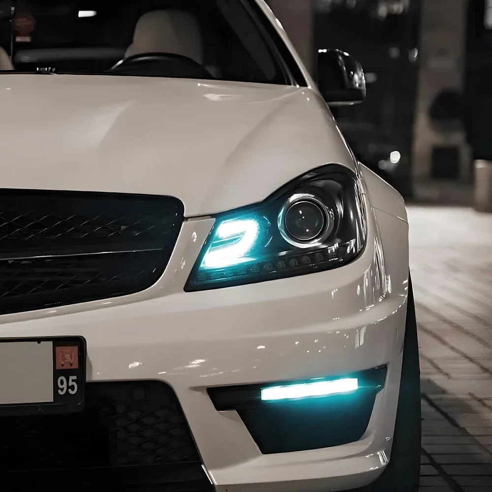 

For Benz C200 C260 C300 2011-2013 W204 LED Auto Headlights Upgrade High Quality Streamer Turn Light Projector Lens Accessories