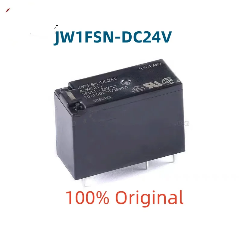 5-10PCS/Lot JW1FSN-DC24V 、JW1FSN-DC12V 、JW1FSN-DC5V DIP-5 New Original Power Relay 10A SPDT JW1FSN-24V 、 JW1FSN-12V