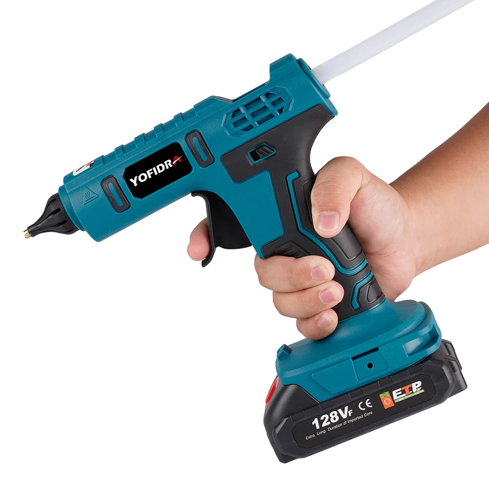 YOFIDRA 260 ° Heißer Kleber Pistole 100W Hohe Temperatur Elektrische Mini Kleber Pistolen Thermo Reparatur Power Tool Für Makita 18-21V Batterie Pin – Detail 13