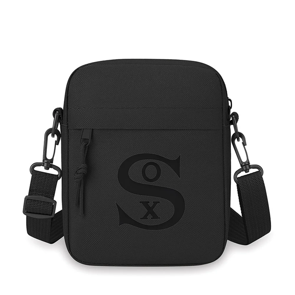 Elegant stylized letter SOX design Men Crossbody Bag Single Shoulder Women Cartoon Anime Film Printing Design Unisex