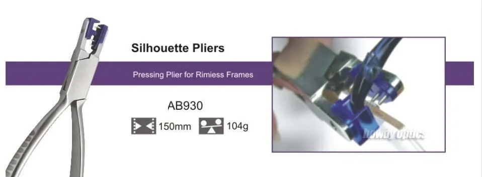 Quality Eyeglasses Silhouette Plier Rimless Glasses Plier AB929 AB930 AB931
