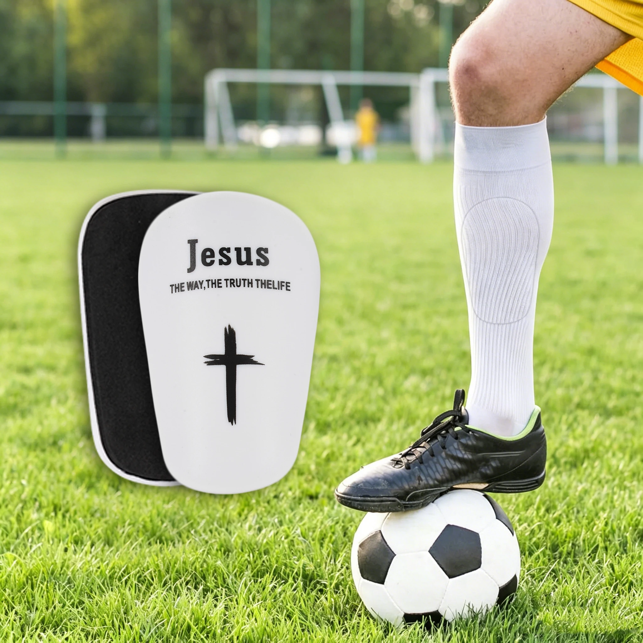 Professional small size football shin guard, mini master board, shin guard with football pattern, small shin guard