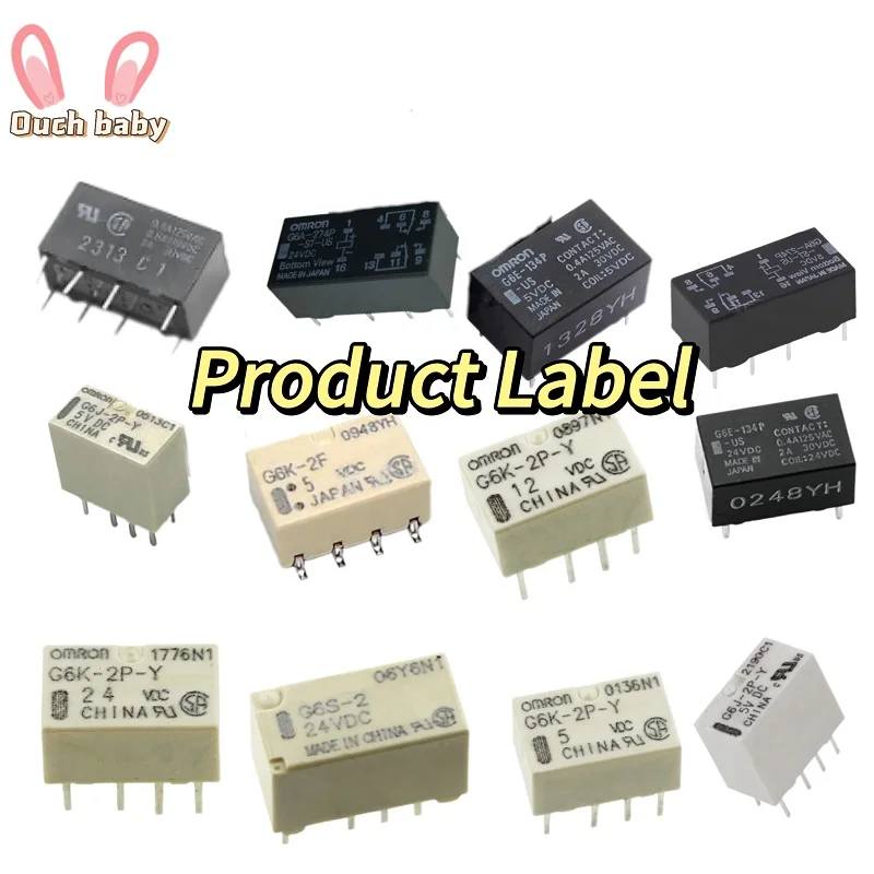 Signal Relay Integrated Circuit DIP G6J-2P-Y-4.5VDC G6J-2P-Y-5VDC G6J-2P-Y-12VDC G6J-2P-Y-24VDC G6K-2F-5VDC G6K-2P-5VDC G6K-2P