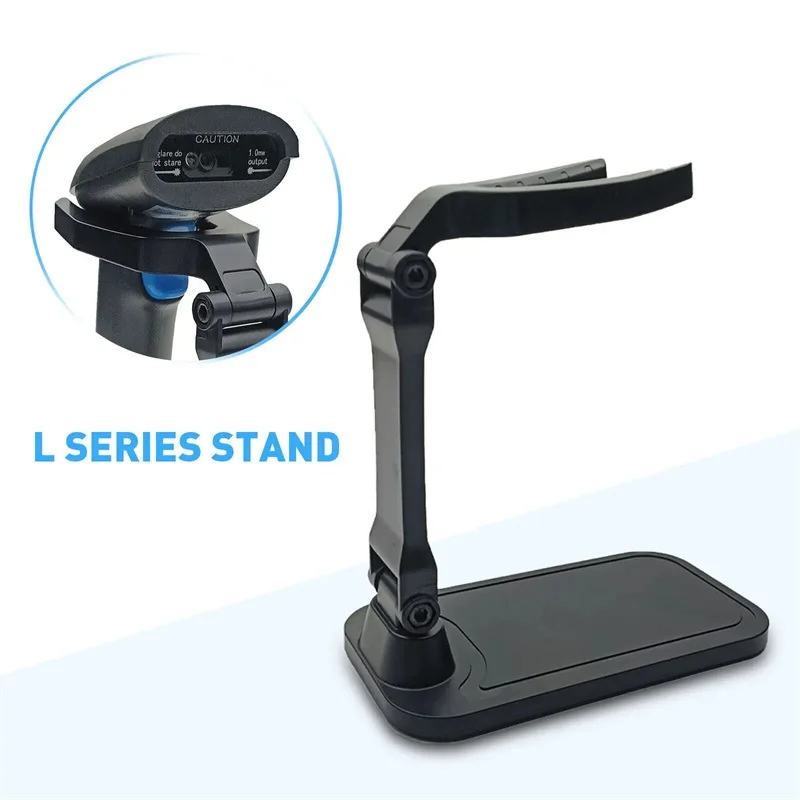 Universal Barcode Scanner Holder Hands Free Portable Foldable 180 Degrees Up and Down Adjustable for Barcode Scanner Stand