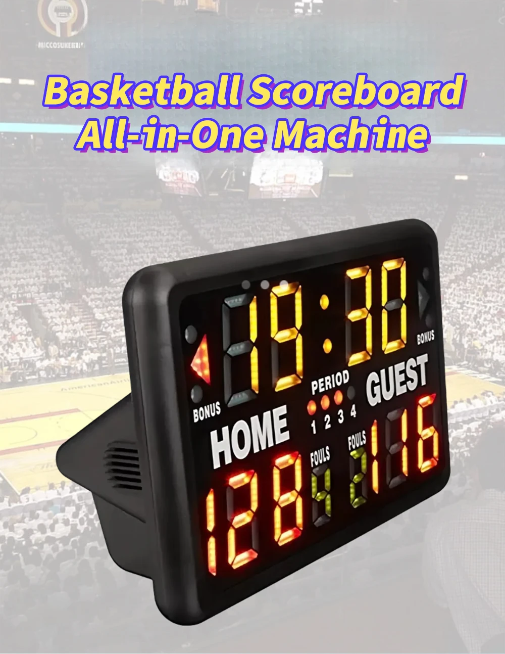 Draagbare Scorer LED-display Scorebord Basketbal Volleybal Worstelen Scoren Timing Desktop Scorer met standaard