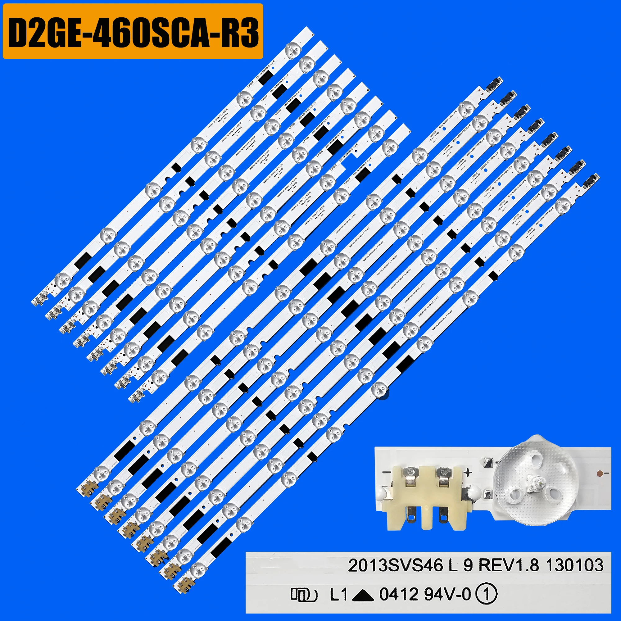 LED Backlight Strip for UE46F6320AK UE46F6330AK UE46F6350AK UE46F6400AK UE46F6400AW UE46F6740SS UE46F6740SB D2GE-460SCB-R3 2013S