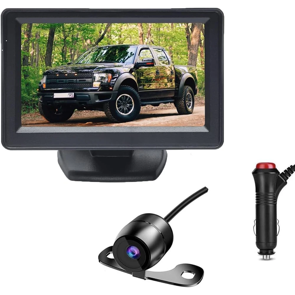Einfache Installation 4,3-Zoll-Rückfahrkamera-Monitor Bildschirm Rückfahrkamera für Auto-Einparkhilfe Parksystem-Kamera für Fahrzeuge