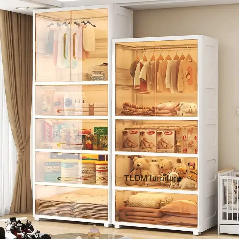 Plastic Storage Wardrobe Closet Dressers Baby Chest Shelves Wardrobe Cube Kid Organizer Laundry Room Vestidor Office Furniture