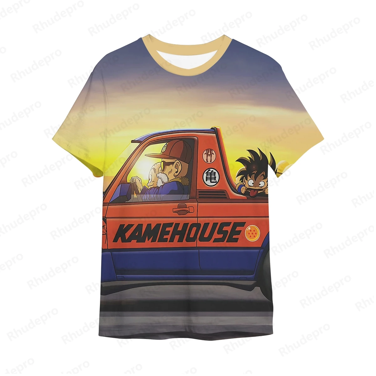 2024 Goku t-shirt da uomo manica corta top Dragon ball Anime Hip Hop abbigliamento per bambini camicie di tendenza Super Saiya Y2k estate