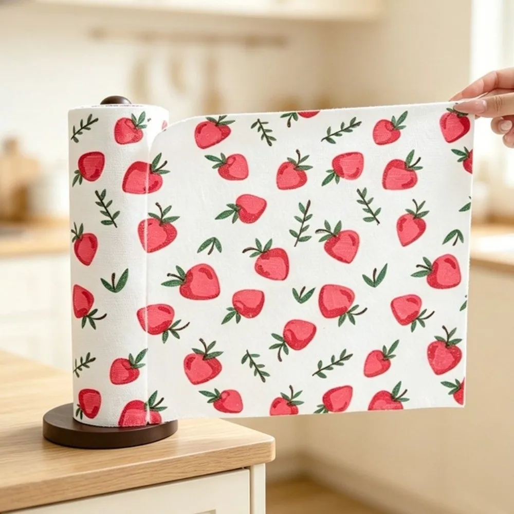 Reusable Microfiber Cleaning Wipes High Absorbency Washable Kitchen Towels Multi-Purpose Durable Tear-Towel Roll
