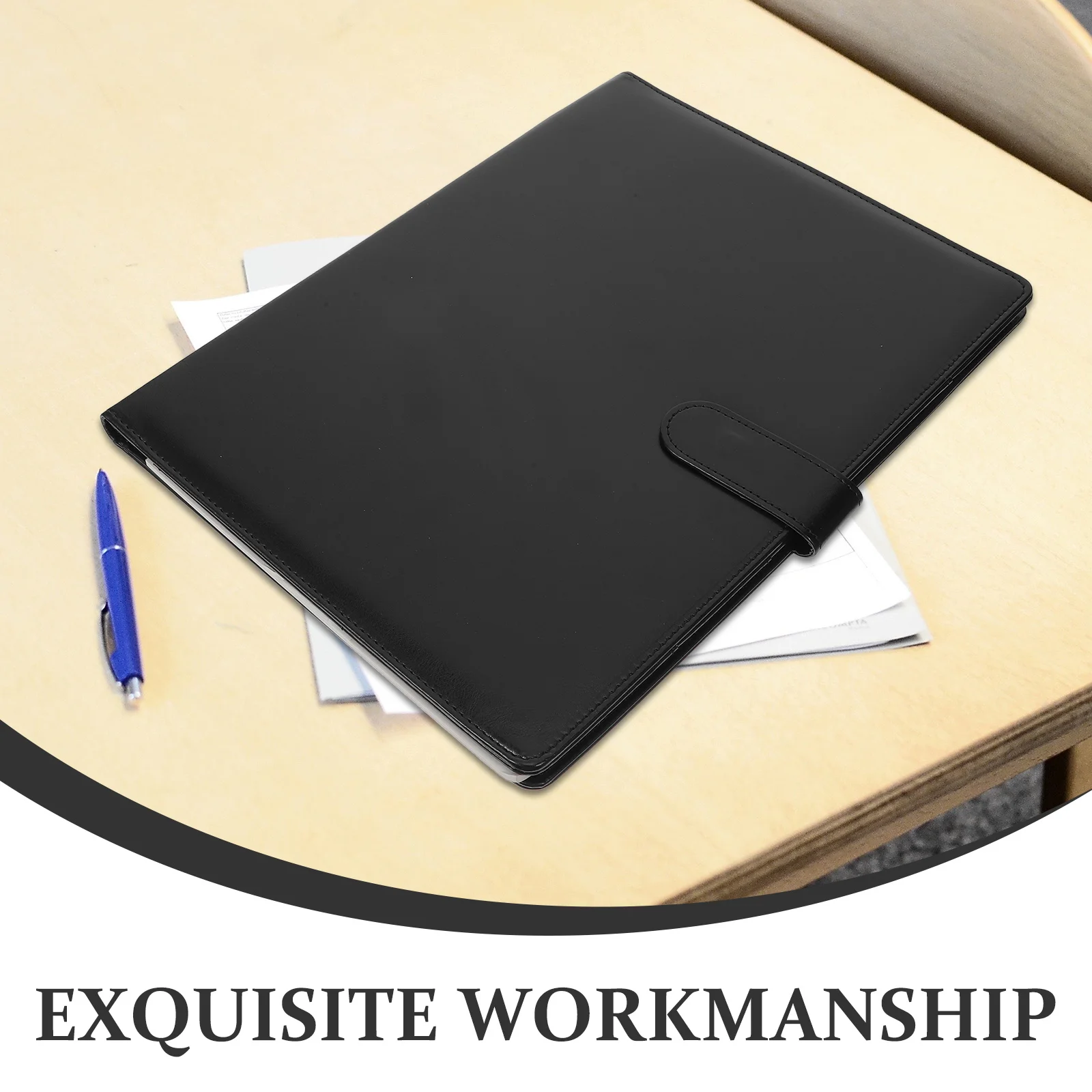 PU-Klemmbrett-Ordner, A4, professionelles Padfolio, Legal-Format, Portfolio-Ordner, Notizblock, Quittungsdokumentenhalter