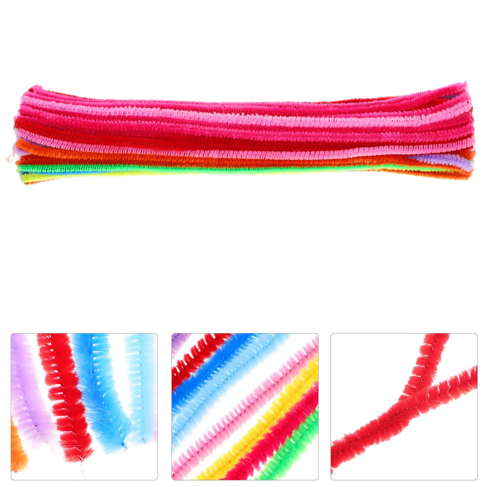 

100 шт. гибких синельных проволок (твистеров) ярких цветов для рукоделия, поделок и творчества