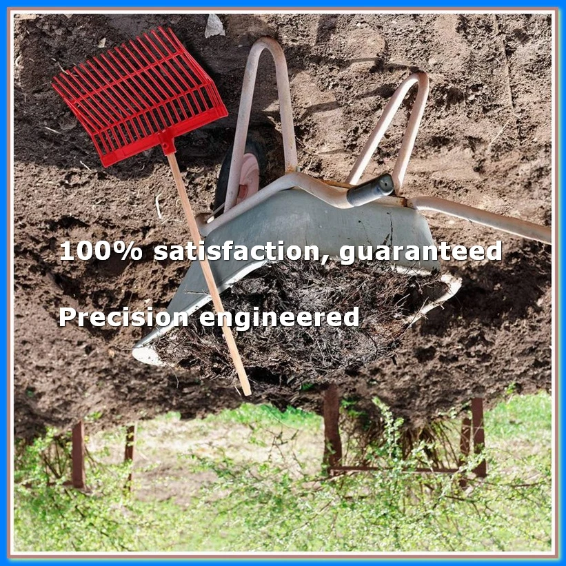 

Manure Fork Replacement Head, Pitchfork Head, Horse Manure Rake, for Picking Up Manure, Stable Waste Removal,Red,2Pcs-A23R
