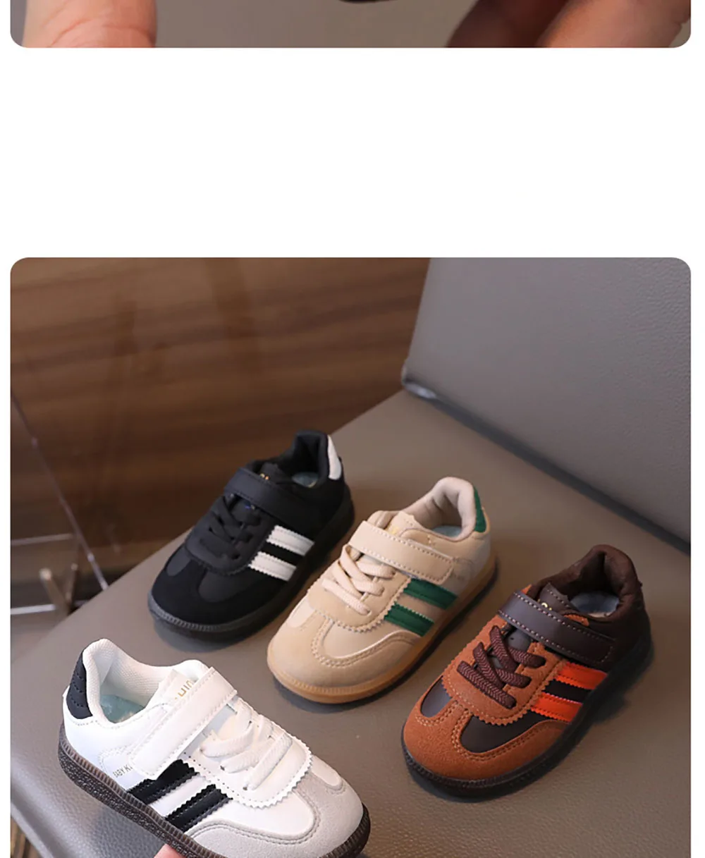 PU-Leder-Sportschuhe für Kinder, wasserdichte Mädchen-Turnschuhe mit weichen Sohlen, Ergonomie, rutschfeste Kleinkinderschuhe für Kinder – Detail 12