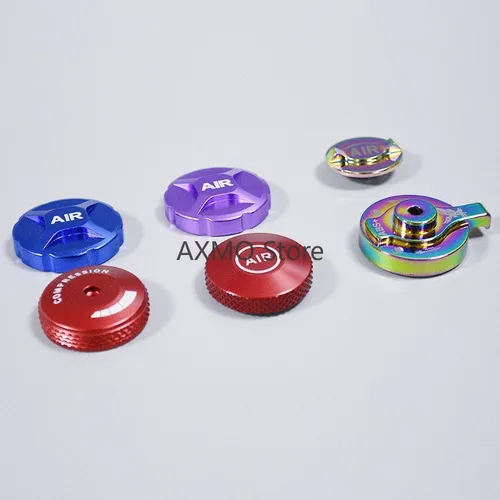 Imagen 2 del producto Pieza de bicicleta, tapa de cubierta de valor de Gas, horquilla delantera, aleación de aluminio, Protector de tapa de horquilla delantera de alta calidad, pieza de bicicleta