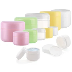 50Pcs/lot Refillable Bottles 10g 20g 30g 50g 100g Plastic Empty Makeup Jar Pot Face Cream Jars Lotion Cosmetic Container Travel