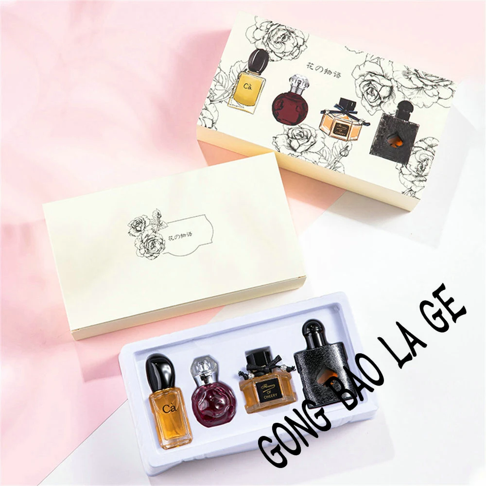 Luxury Brand Perfume Women 100ml Gift Box 4PCS Set Lasting Fragrance Pheromone Perfumes Feminino Floral Scent Spray Men Cologne