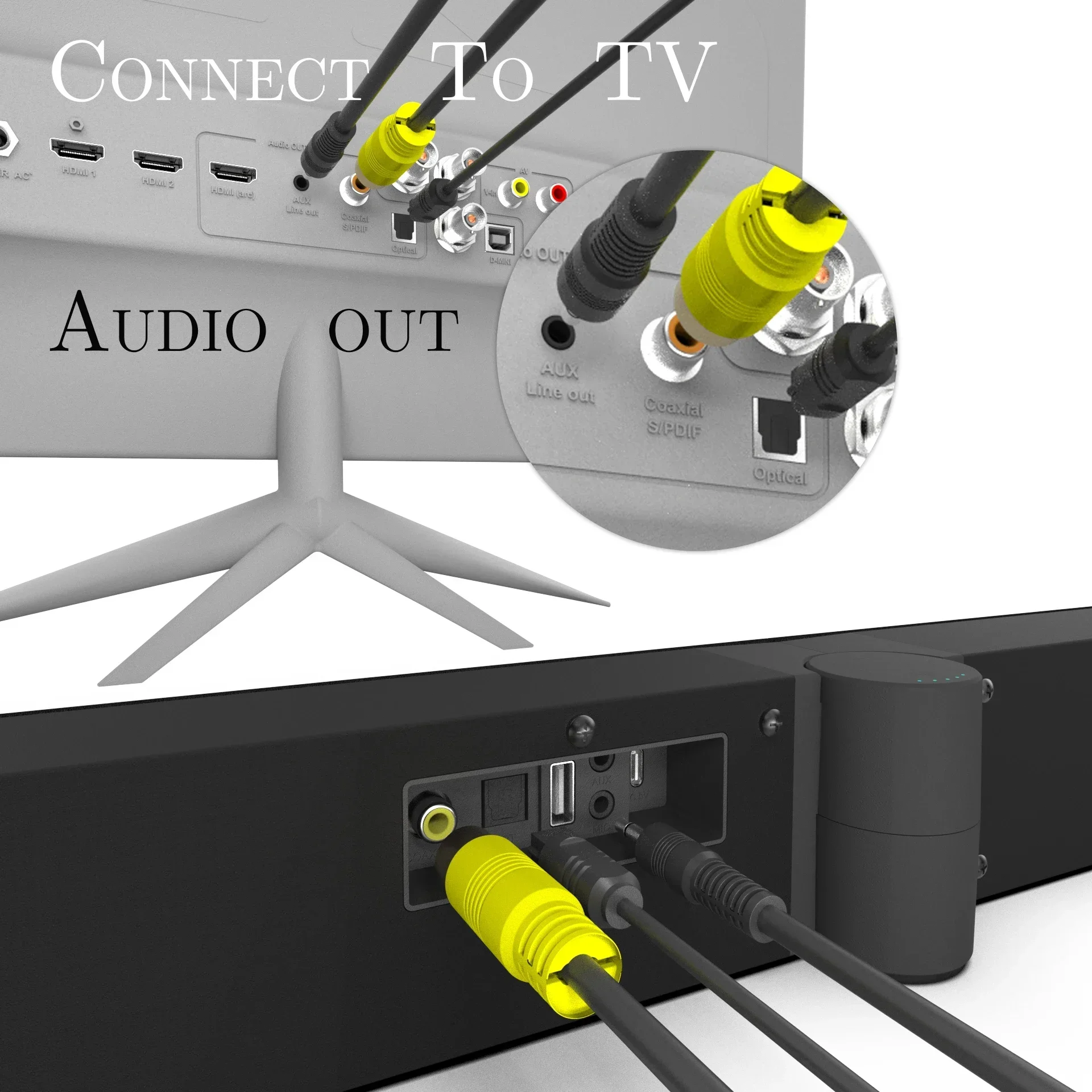 TV Sound Bar BT 5.1 Wireless Speakers with FM Collapsible Soundbar Home Theater Surround Sound System TF Card/Aux/RCA