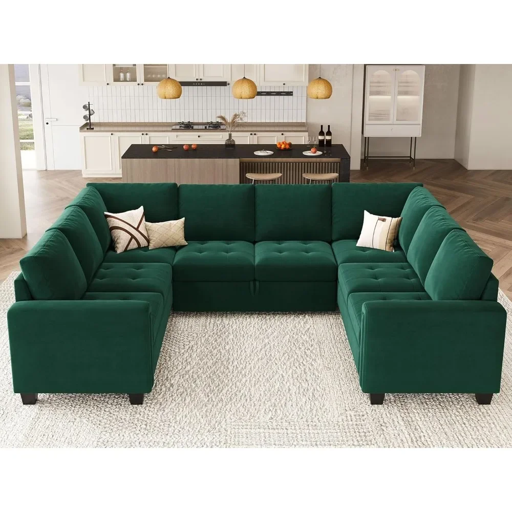 Sleeper Sofa Modular Sectional  Pull Out Couch Bed Velvet Sleeper Sofa Couch Bed U Shaped Sectional Couches Living Room Couch