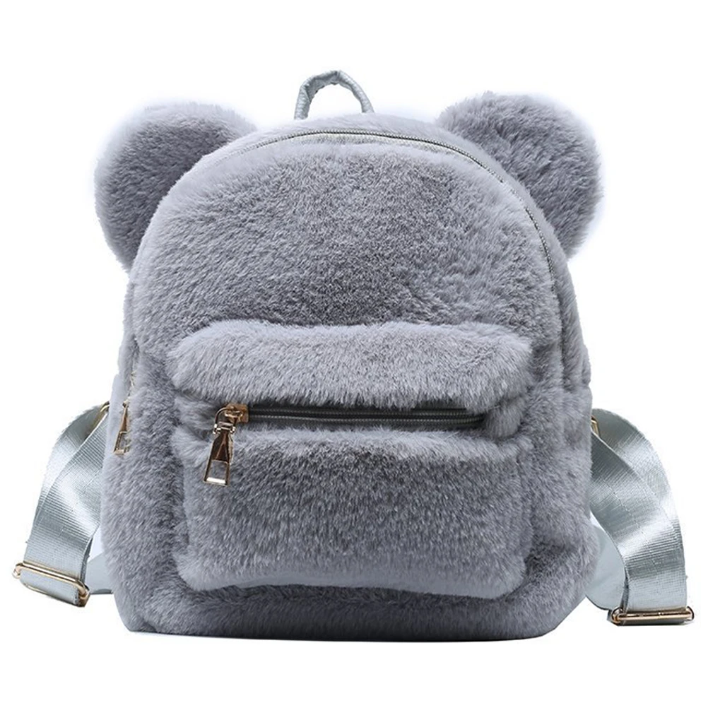 

Креативный рюкзак с медвежьими ушками, милый мультяшный узор, многофункциональный рюкзак на плечо, повседневная дорожная школьная сумка для книг, большая вместимость