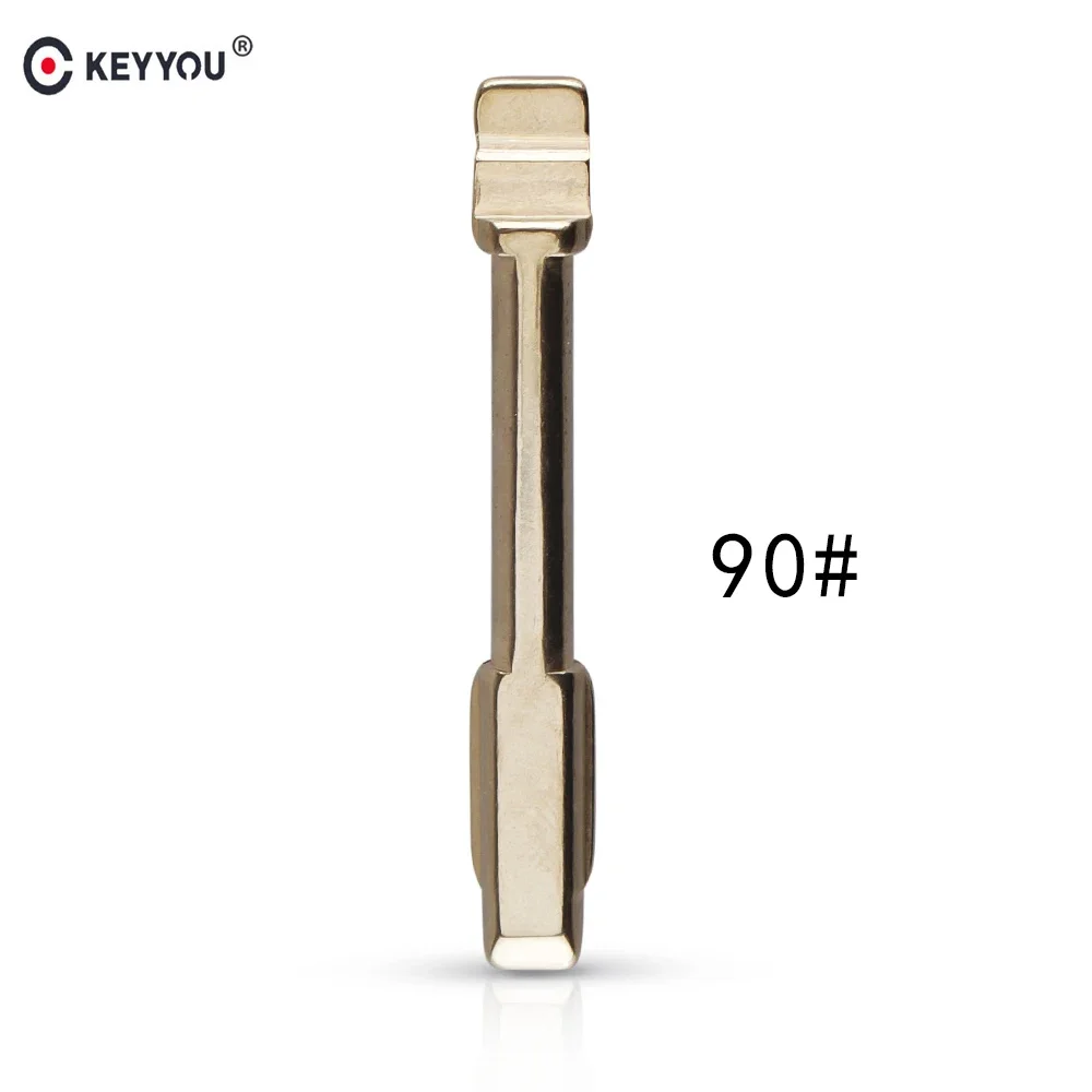

KEYYOU High Quality F021 Blade Metal Blank Uncut KD Remote Flip Key Blade NO.90 For Ford Mondeo KD900 Remote Car Key