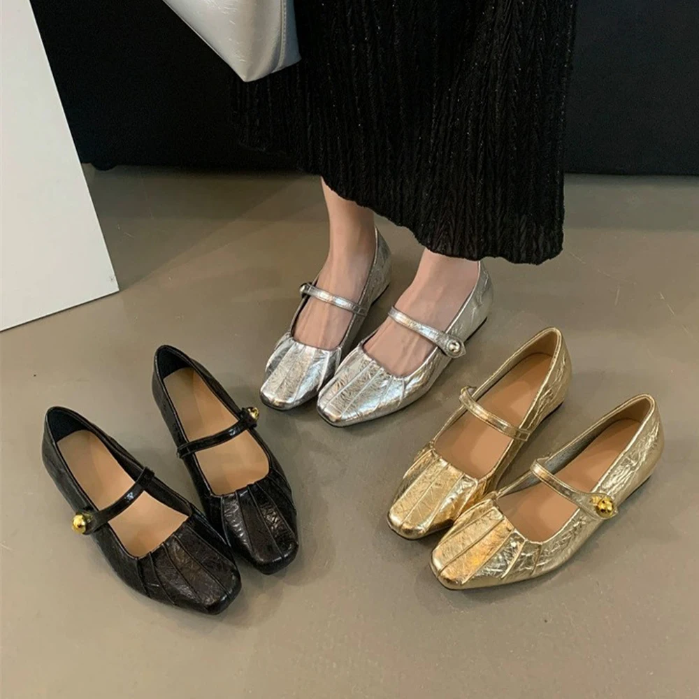 

Mary Jane Flat Shoes with Arch Support and Hidden Wedge Heel Women Ballet Flats Mary Jane Flats Comfortable Dress Shoes