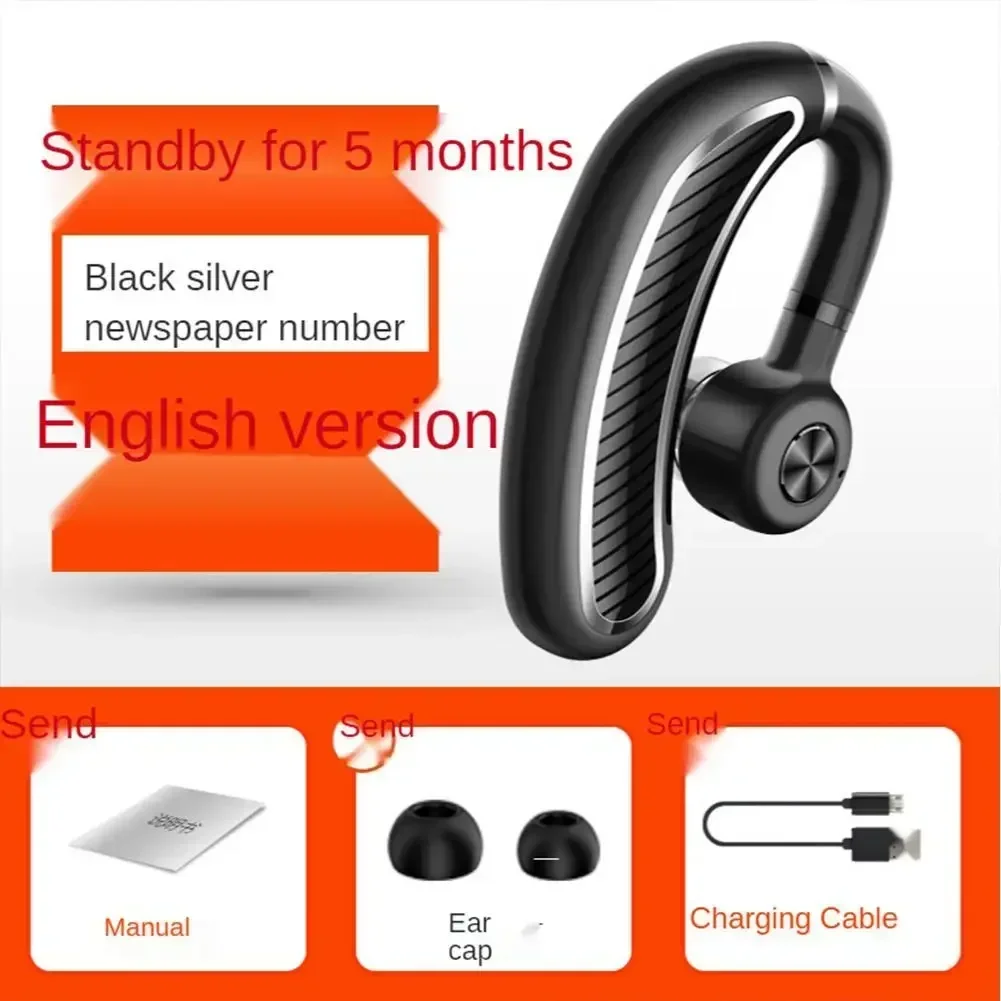 

K21 Business Wireless Bluetooth 5.0 Headset Hanging Ear Type Long Standby Noise Cancelling No-Delay Long Standby Sports Earphone