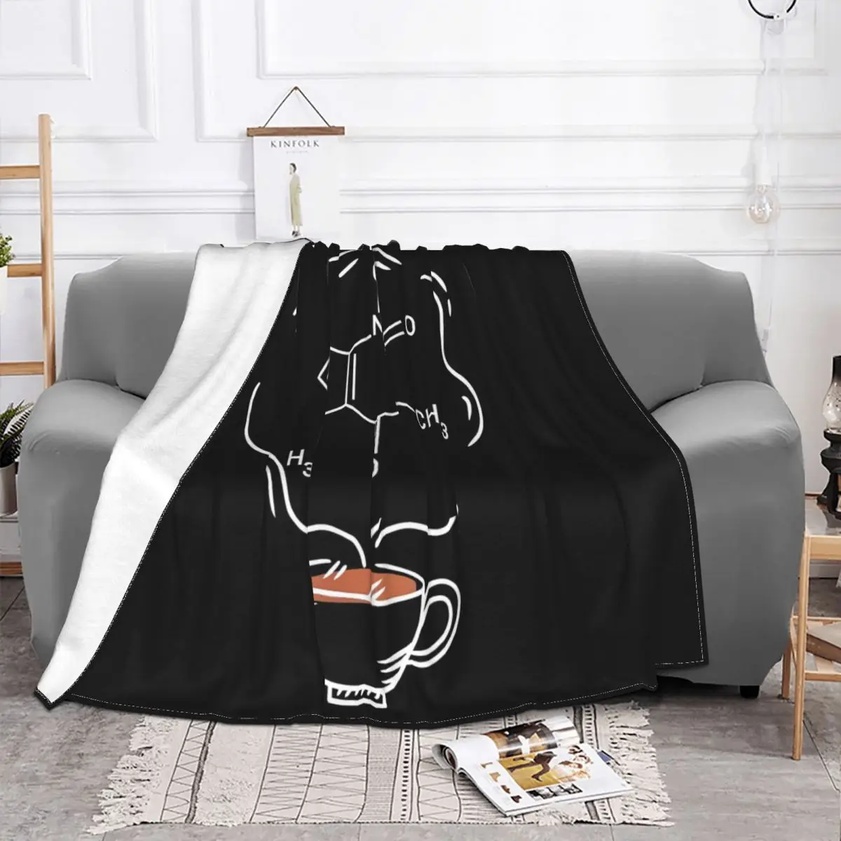 Coffee Lovers Molecule Barista Quilt Blankets Quilt For Bed Blankets And Blankets Throw Blanket