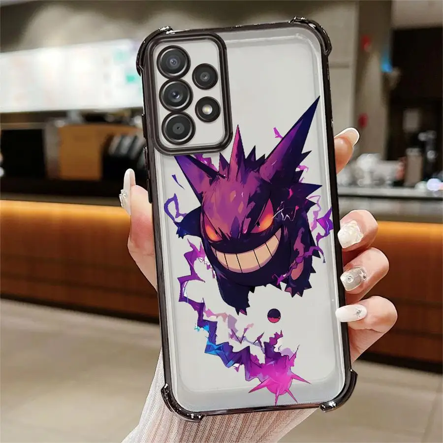 Custodia per Samsung Galaxy A22 A13 A14 A30 A12 A15 A24 A36 A23 A35 A16 A25 Custodia morbida per telefono posteriore Fantasmi fiamma viola