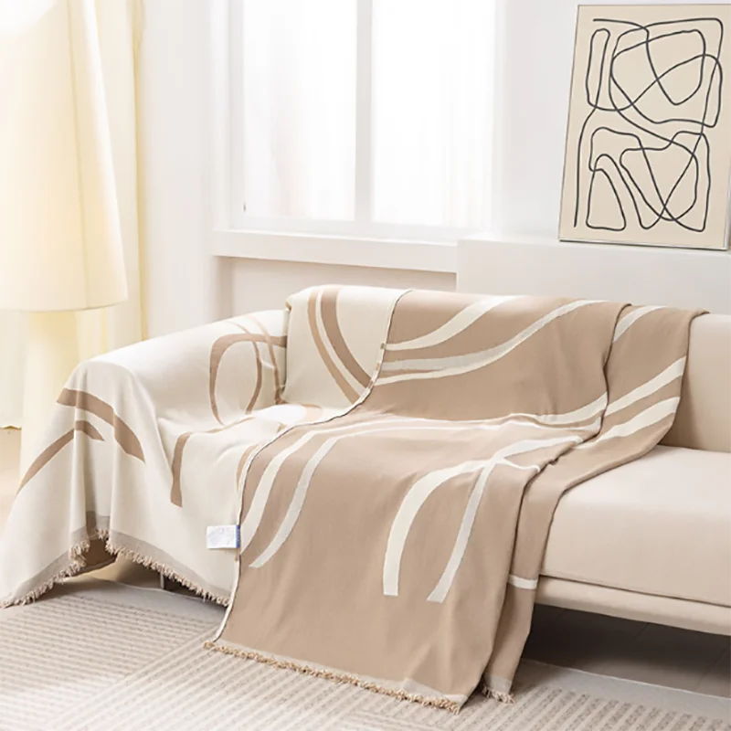 Sofa Cover Towel Sofa Blanket Full Cover Tassel lace design Nordic Slipcover cloth ins style four seasons universal wholesale