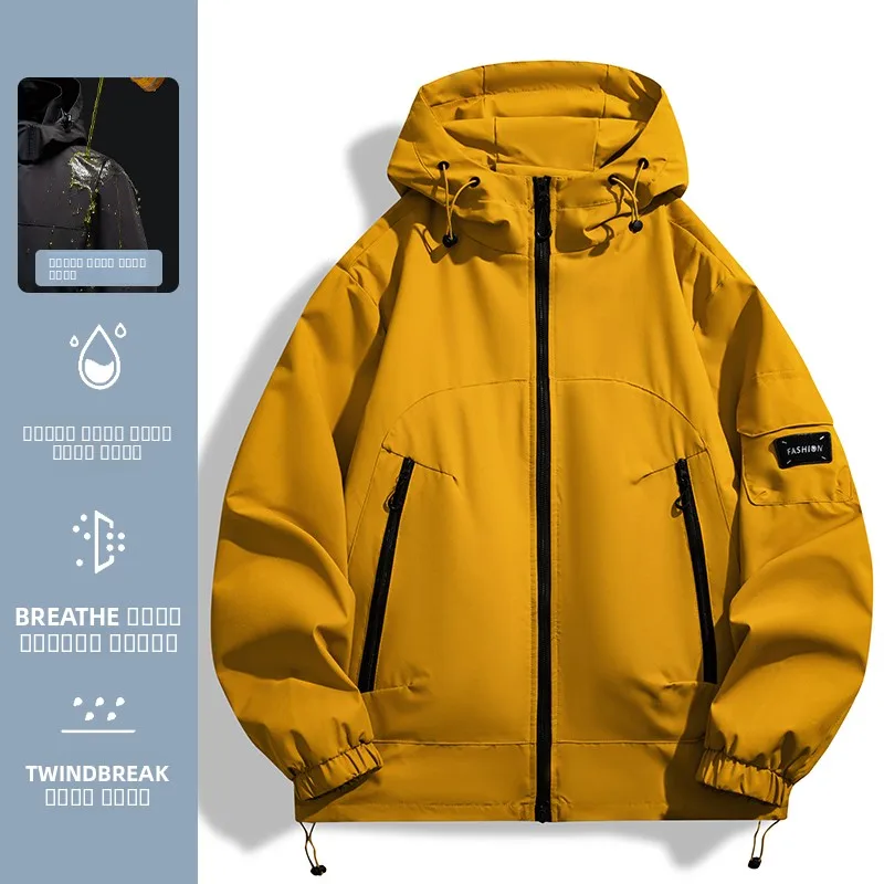 

ex Tee-in-One Outdoor Climbing Jaet Windproof Waterproof Outdoor Clothing Spring Autumn Winter Hat Included Polyester...