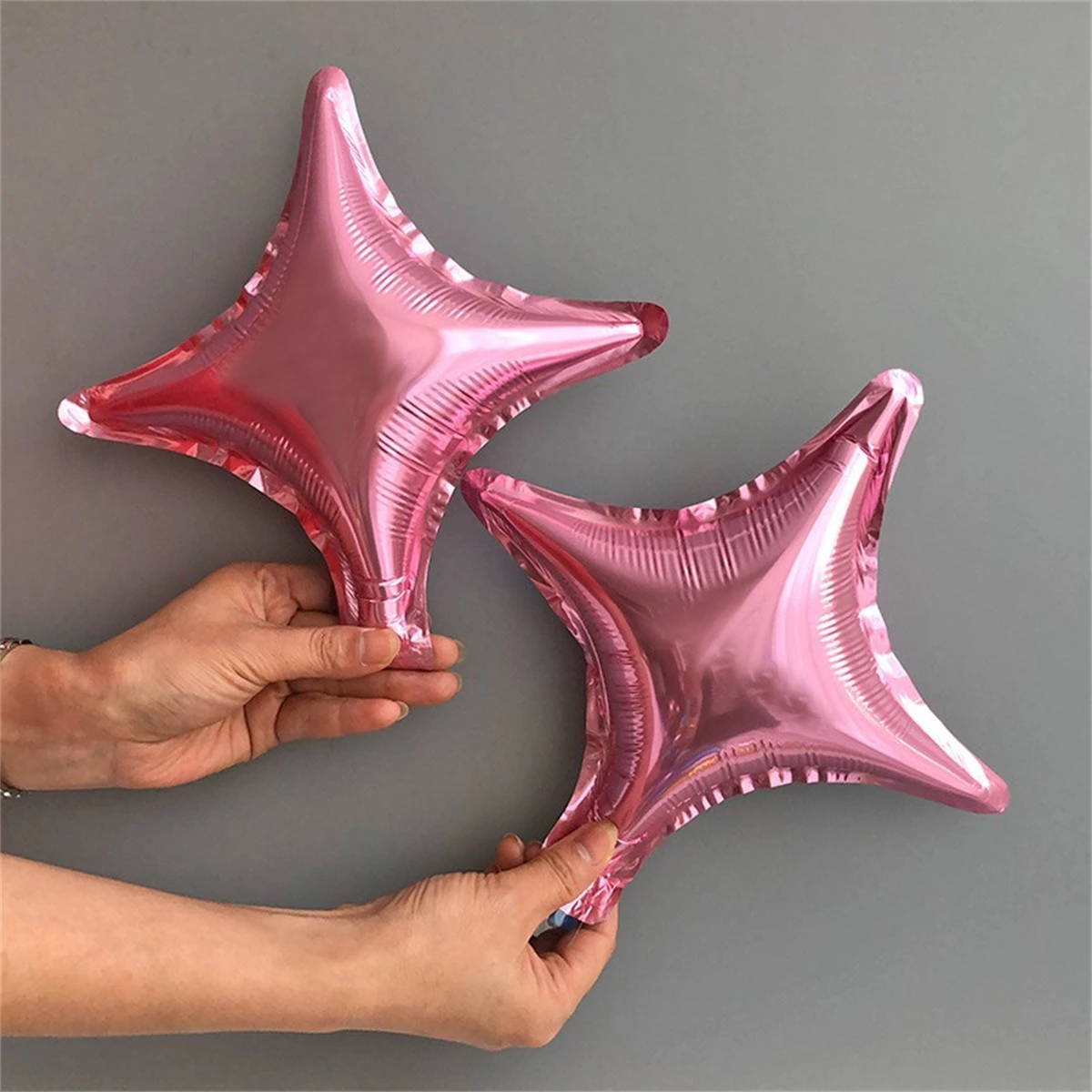 50Pcs 5in Colorful Foil Star Balloons Mini Star Heart Balloon Wedding Birthday Engagement Party Decor Valentine Day Supplies