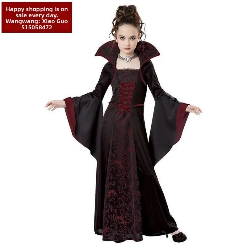 キッズガールズコスプレローワイーンコスチュームストリートスレローウエスト3DドクターイレギュラースカートロングスベラウンドネAラインドクター