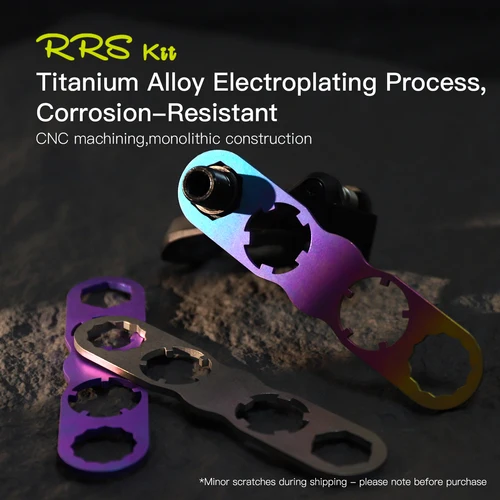 Imagen 2 del producto RRSKIT-llave de desmontaje de Pedal de bicicleta, adecuada para Pedal LOOK K-E-O, herramienta de llave de Pedal de desmontaje de aleación de titanio de rango completo