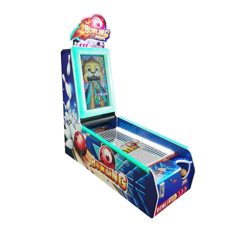 Kids Coin Operated Game Machine Mini Bowling Kiddie Machine Ticket Redemption Indoor Bowling Game Machine