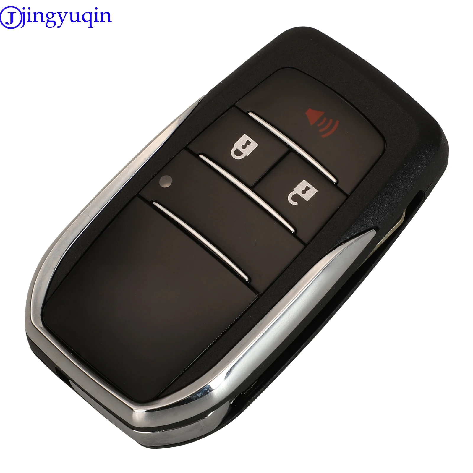 jingyuqin Modified 3 Buttons Car Key Shell Case For Toyota Corolla Yaris Prado Tarago Camry RAV4 REIZ Crown Avalon Venza