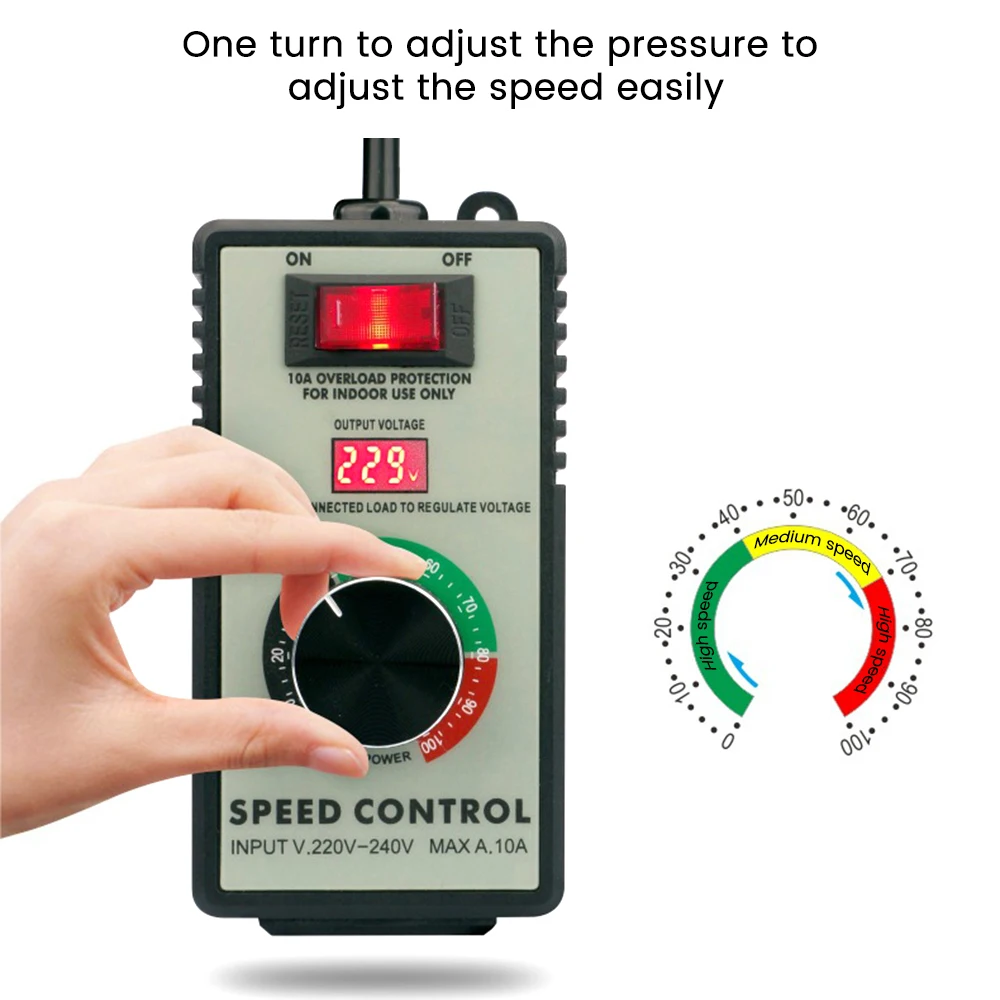 Imagem -06 - Controlador de Velocidade Regulador de Tensão 4000w Controlador de Motor ac Controlador de Velocidade Stepless Ferramenta Elétrica Portátil