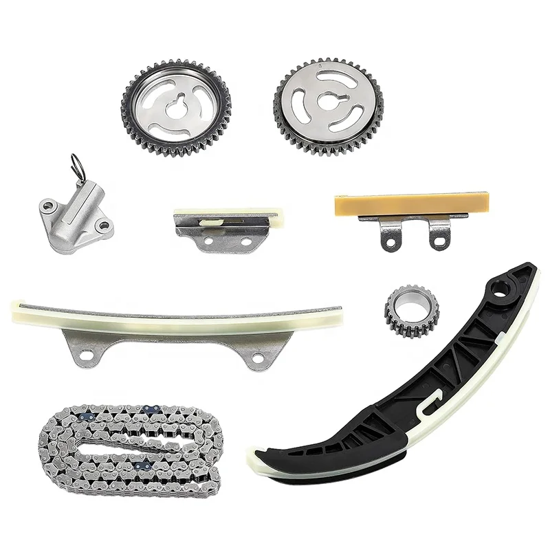 

Комплект цепи ГРМ из 9 предметов: натяжитель цепи, направляющие, шестерни, звездочки для G4LA 1.2 OEM 2432103000 2432103010 2442003000