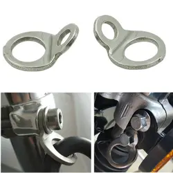 2Pcs Stainless Steel Tie Down Strap Rings Point Securing For Motorcycle Dirt Bike ATV UTV Trailers Trucks Accessories