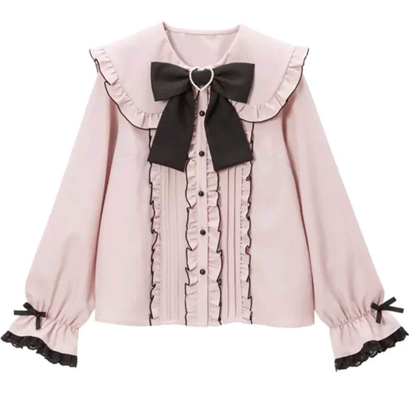 

Kawaii Jirai Kei Lolita Style Matching Set Women Y2K Cute Japanese Blouse & High Waist Slim Skirt Sweet Casual Aesthetic Outfit