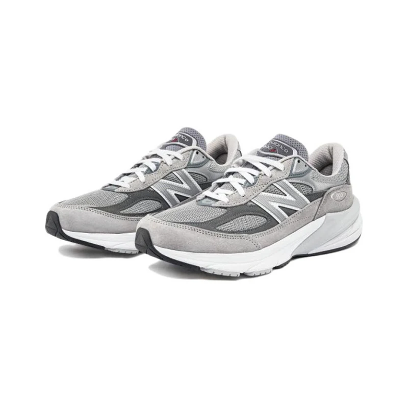 Oryginalny New Balance NB 990 V6 Trend Vintage tkanina skórzana amortyzacja codzienne buty do biegania tenisówki unisex M990GL6